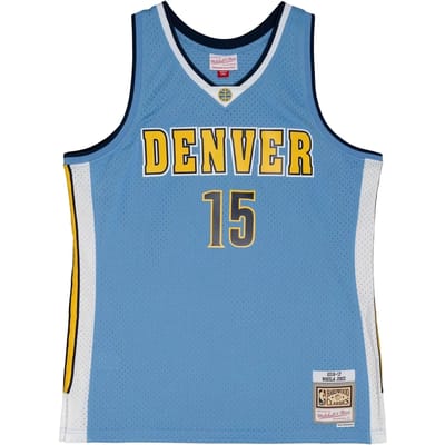 Mitchell And Ness NBA Denver Nuggets 2016-2017 Nikola Jokić Swingman Shirt Blauw
