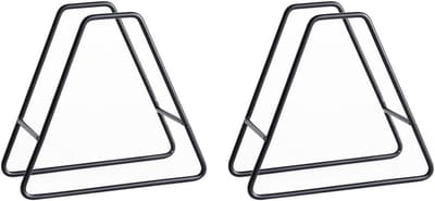 Stijlvolle metalen onderzetterhouder voor ronde onderzetters, 2 stuks, ruimtebesparende organizer voor keuken en woonkamer, perfect voor tafels en kopjes