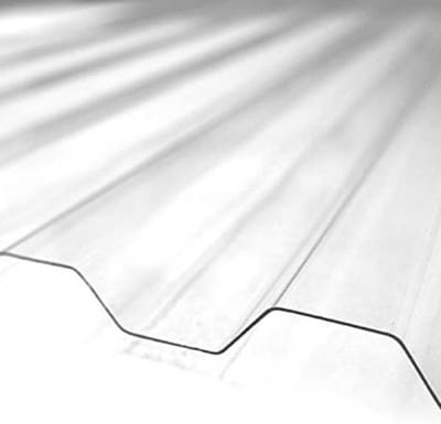 Golfplaat Polycarbonaat - Transparante Plaat - Dakbedekking - UV Bescherming - 1265 x 3000 mm - Helder