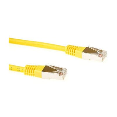 ACT Gele 10 meter LSZH SFTP CAT6 patchkabel met RJ45 connectoren FB9810