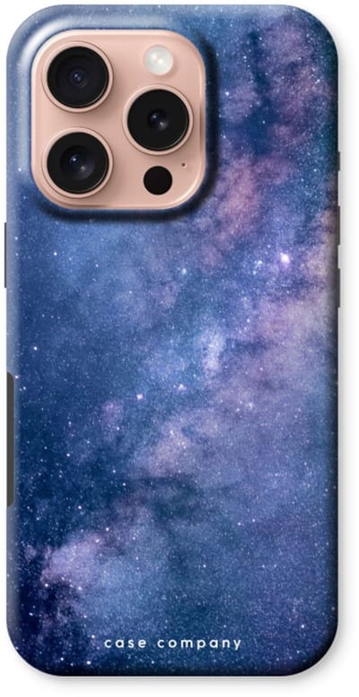 Case Company® - Hoesje geschikt voor iPhone 16 Pro hoesje - Nebula - Tough Case - Maximale Bescherming alle Kanten en Schermrand