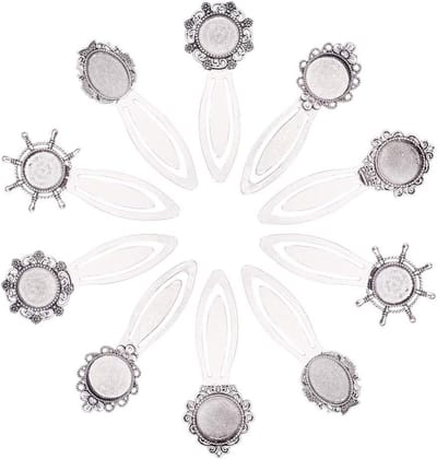 10 Sets Boekenlegger Cabochons met Duidelijke Dome Glas voor DIY Boekenlegger Creaties en Handgemaakte Cadeaus