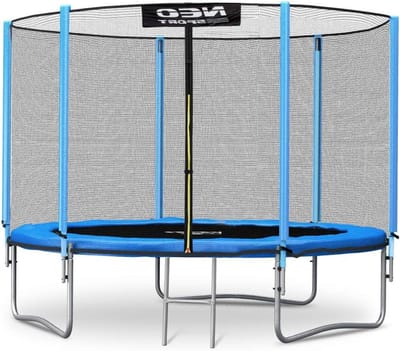 Tuintrampoline - Spring trampoline - Buiten spelen - Met veiligheidsnet - 183 cm - Zwart blauw