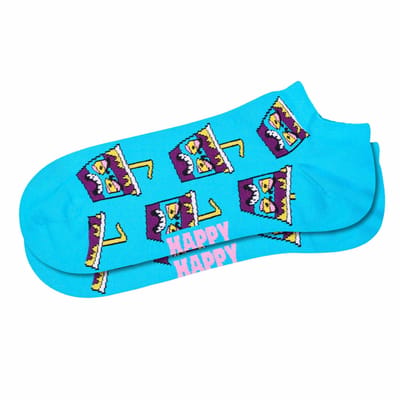 Happy Socks unisex 3P sneakersokken smelly food multi
