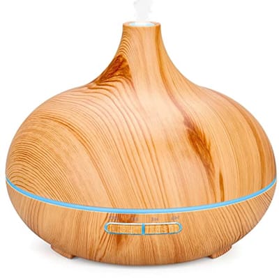 SnelShoppen - 500 ml Essentiële Olie Diffuser, Ultrasonische Luchtreiniger, Aromatherapie Diffuser met 7 Kleuren LED Verlichting, Automatische Uitscha