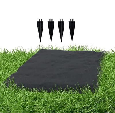 Tuin Trede Plaat - Pad Verharder - Tuin Paden Aanleggen - Vorstbestendig PP Materiaal - 39 cm Diameter - Zwart