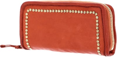 CAMPOMAGGI Leren Portemonnee Wallet Cotto Rood