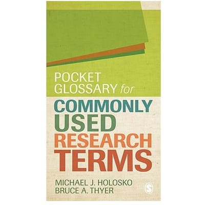 Pocket Glossary For Commonly Used Research Terms - Holosko