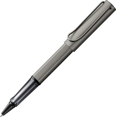LAMY Lx rollerpen 357 - van aluminium in rutheniumkleur - met edelmetaalafwerking en metalen clip, inclusief LAMY M 63 rollerpenvulling in M-dikte zwart en geschenkverpakking