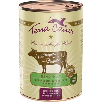 6 x 400 g Terra Canis Butchers Best Pure Beef hondenvoer nat