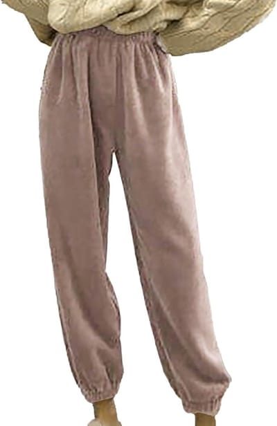 Pyjamabroek Dames - Loungebroek Huisbroek - Comfortabel Ontspannen - Zachte Flanel Stof - Lange Pasvorm - Effenn