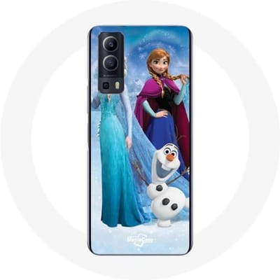 Coque - Maniacase - Vivo Y72 - La Reine Des Neiges - Protection chocs - Souple noir