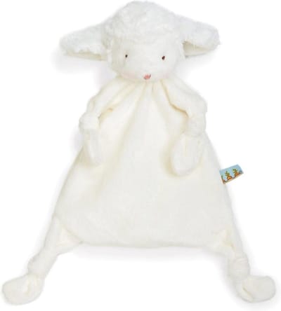 Bunnies By The Bay Kiddo the Lamb Knuffeldoekje - Speendoekje - Extreem zacht - Machine-wasbaar - Lammetje - 30 cm - Wit