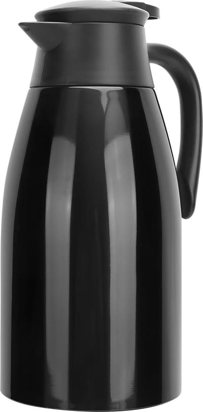 Cheffinger Thermoskan - 2 Liter - Zwart - RVS Inox - Themosfles
