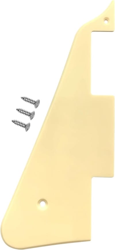 Moderne Elektrische Gitaar Pickguard in Crème Geel voor LP Gitaar met Schroeven - Perfecte Upgrade voor Jouw Instrument