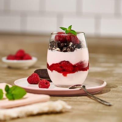 SnelShoppen - Set van 6 Dessert Glazen - Transparante Glas Cups 345 ml - Vaatwasserbestendig - Ideaal voor Feesten, Tuin en Keuken