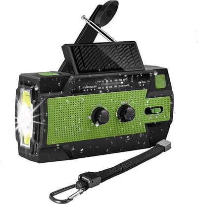 Noodradio Solar Opwindbaar - Noodradio Opwindbaar - Opwindbare Radio - Powerbank Zonne Energie