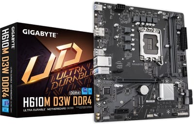 GIGABYTE H610M D3W DDR4 Moederbord - Intel H610 - Intel LGA1700 - DDR4 RAM - Micro-ATX