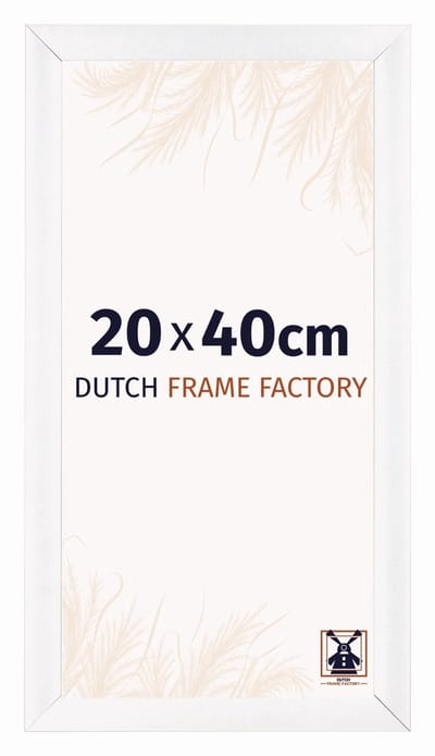 Fotolijst 20x40 cm - MDF - Wit Mat - Praag