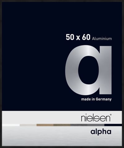 Nielsen Alpha Aluminium Wissellijst Black Matt 50x60cm