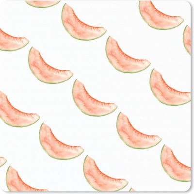 Muismat 20x20 cm - Mousepad Meloen - Aquarel - Sjablonen - Muismatten