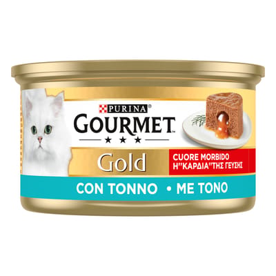 24x85g Gourmet Gold Smeltende Kern Tonijn Natvoer Kat