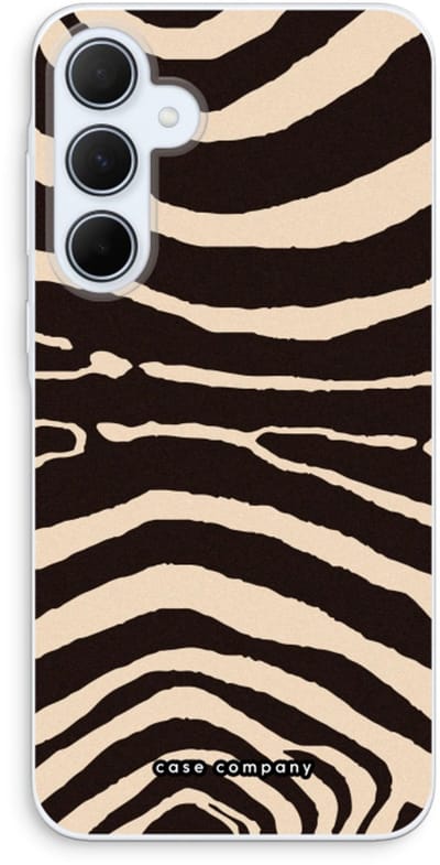 Case Company® - Hoesje geschikt voor Samsung Galaxy A35 hoesje - Arizona Zebra - Soft Cover Telefoonhoesje - Bescherming aan alle Kanten en Schermrand