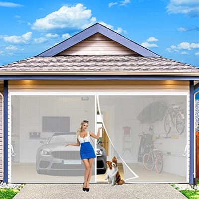Magnetische Hordeur 185 x 195 cm - Eenvoudig te Installeren Gaasdeur voor Insectenbescherming