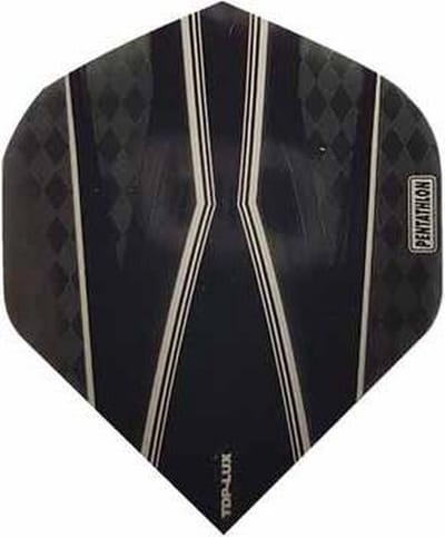 ABC Darts - Dart Flights Pentathlon - Spitfire Z zwart - 10 sets