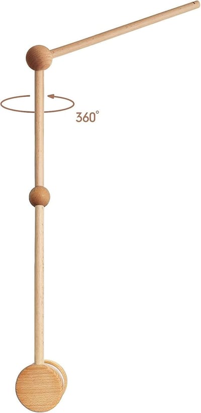 Mobiele houder voor babybed - Houten luiertafel en decoratief item voor pasgeborenen