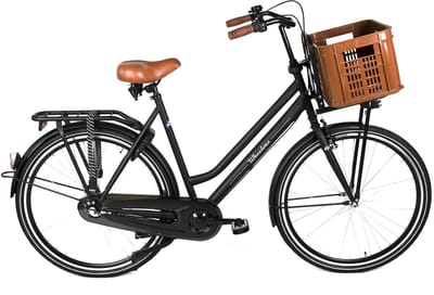 Wheelerz transportfiets met krat - 28 inch 50 cm matzwart - Shimano Nexus 3