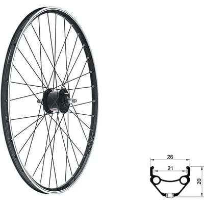Voorwiel Kellys Draft Dynamo V-Brake 28/29"