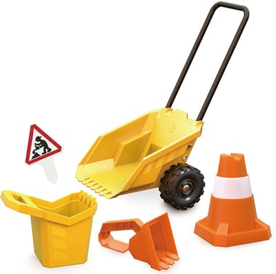 Zandschep en emmer dumperwagen set - Hape - vanaf 3 jaar