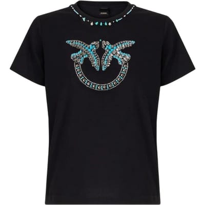 T-shirt vrouw Pinko - T-shirt jersey logo - multicolor