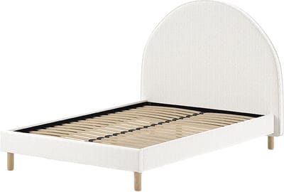 Bed Victoria Wit - Rubberhout - 140x200cm - Hoogte 132 cm