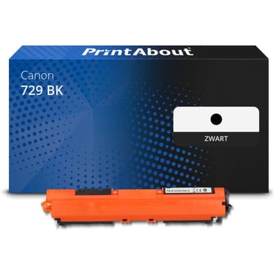 PrintAbout huismerk Toner 729 BK Zwart Geschikt voor Canon