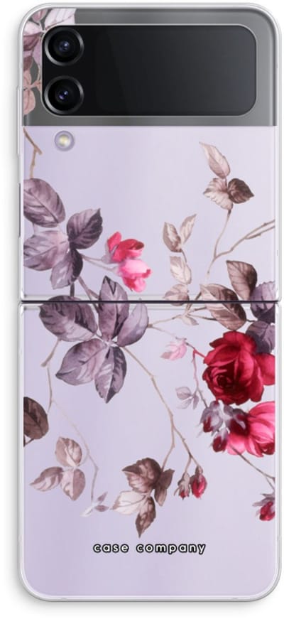 Case Company® - Hoesje geschikt voor Samsung Galaxy Z Flip4 hoesje - Mooie bloemen - Soft Cover Telefoonhoesje - Bescherming aan alle Kanten en Schermrand