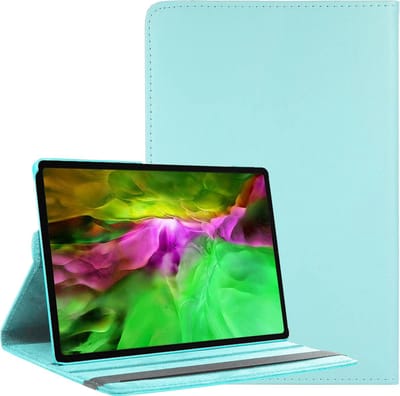 Hoesje Geschikt voor Samsung Galaxy Tab A8 - 360 Graden Draaibare Hard Cover Case - Tablet Hoes Draaibaar - Lichtblauw