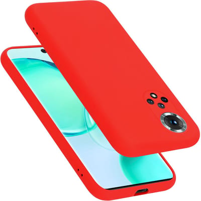 Cadorabo Hoesje geschikt voor Honor 50 / Huawei NOVA 9 in LIQUID ROOD - Beschermhoes gemaakt van flexibel TPU silicone Case Cover