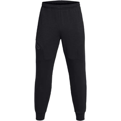 Under Armour Heren Unstoppable joggingbroek met structuur en slank model (Zwart)