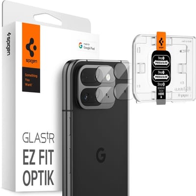 Spigen Camera Lens Protector Geschikt voor Google Pixel 9 Pro Fold - Glas.tR EZ Fit Optik Pro - 9H Tempered Glass - Gemakkelijke Installatie - Clear 2-Pack