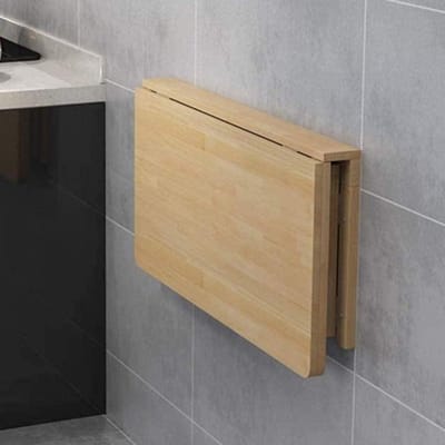 Opvouwbare Tafel - Muurtafel Klap - Ruimte Besparen - Massief Grenenhout - 70x40cm - Natuurlijk