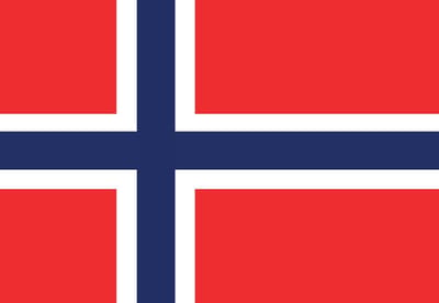 Fotobehang Flag Norway | XL - 208cm x 146cm | 130g/m2 Vlies