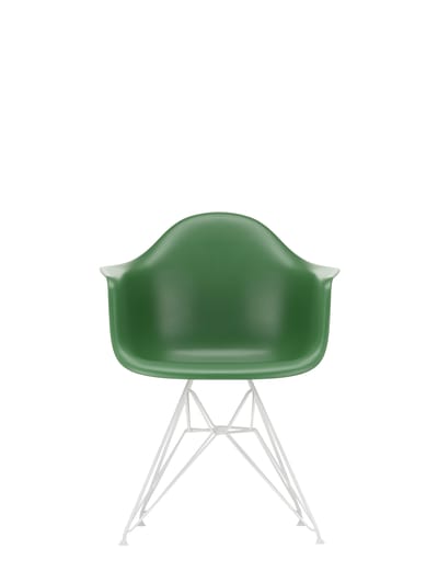 Vitra DAR Eames Plastic Armchair - smaragd RE - wit