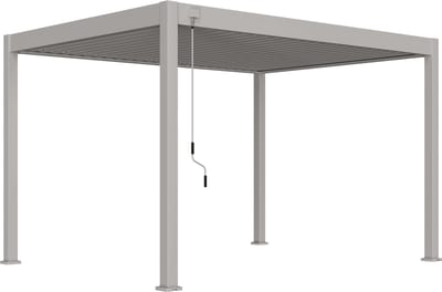 Orion Comfort terrasoverkapping - 300 x 400 cm - Lichtgrijs - Aluminium / Metaal / Vrijstaande / Luxe overkapping - Tuinprieel / Carport / Veranda / Pergola
