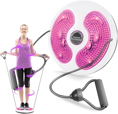 Draaibare Taille Trainer met Handvatten en Massagekralen voor Fitness en Vorming