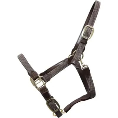 Kentucky Horsewear - Halster - Grijs - Gevlochten Nylon - Maat Full