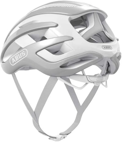 Fietshelm ABUS AIRBREAKER pure grey L - 59-61 cm - grijs - Geschikt voor gebruik op racefietsen - gravelbikes - 230 g