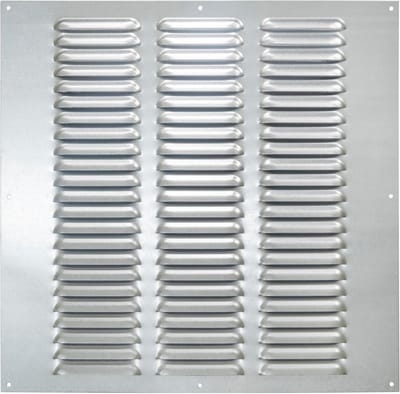 Ventilatie rooster - Afdekking opening - Luchtcirculatie verbeteren - Insectenwering - 35 x 35 cm - Grijs
