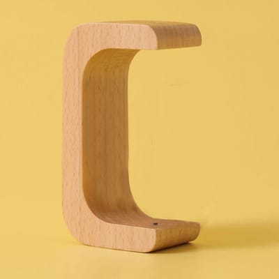 Carillon à vent Dopamine Sonnette Sonnette en bois Cloche en cuivre Rappel d'entrée de porte de café Décoration de porte de réfrigérateur beige